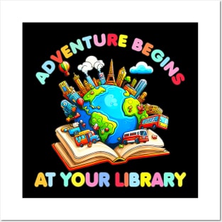 Adventure Begins At Your Library Summer Reading 2024 Earth Posters and Art